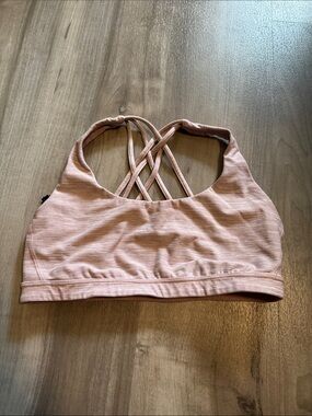 Victoria's Secret Crisscross Back Sports Bra - Light Pink